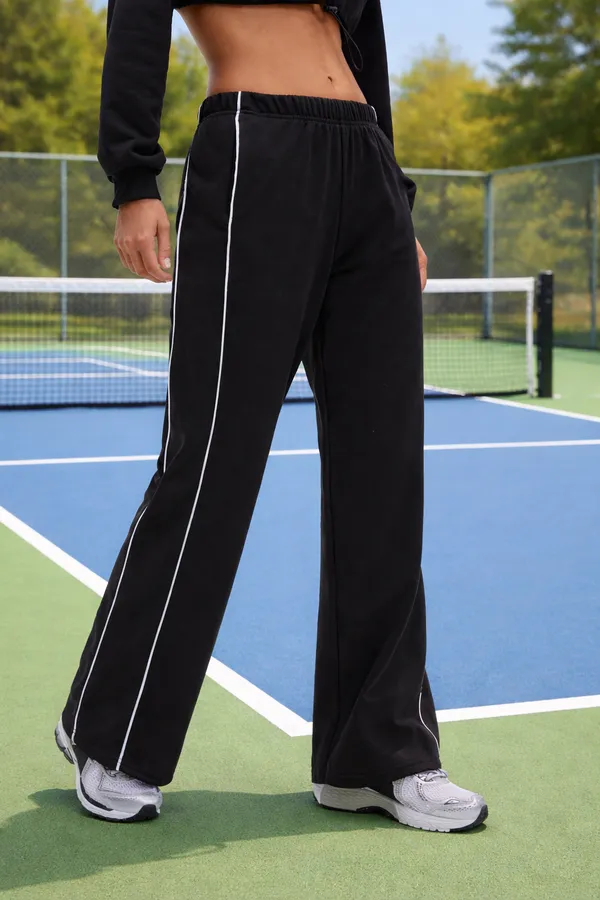 Black_Wide_Leg_Track_Pants_For_Women
