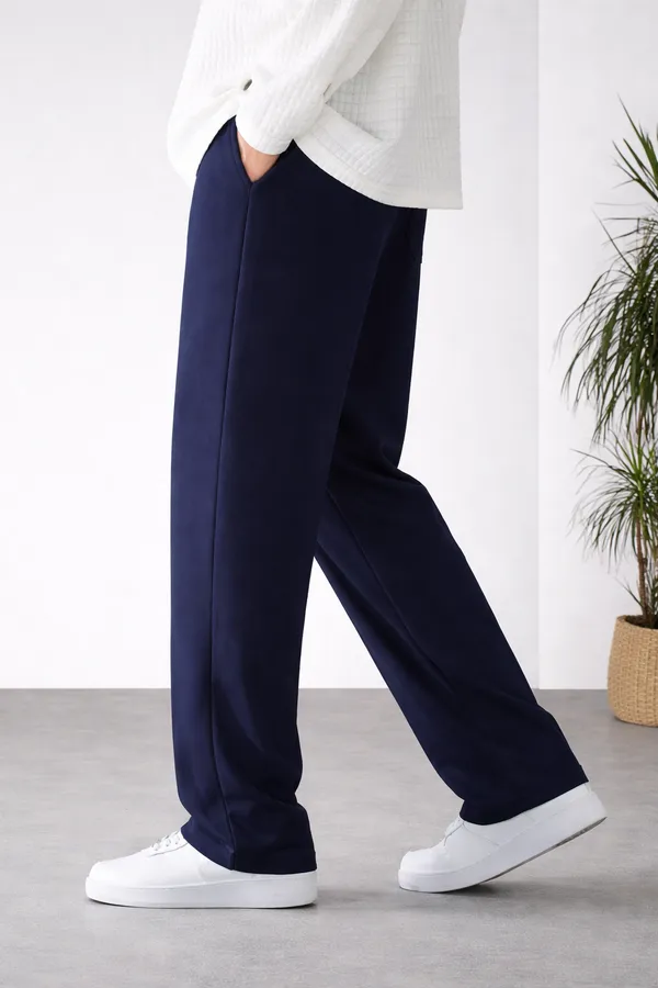 Navy_Relaxed_Fit_Drawstring_Trousers_For_Men