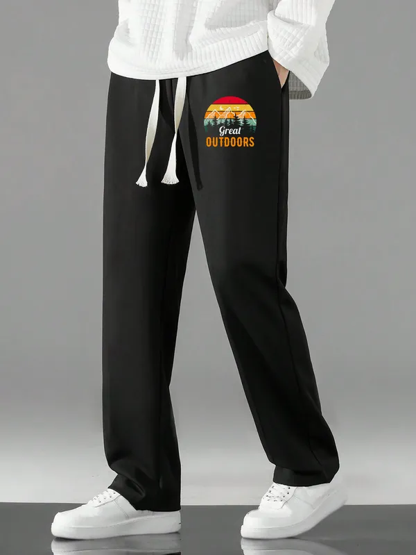 Black_Relaxed_Fit_Casual_Trousers_For_Men
