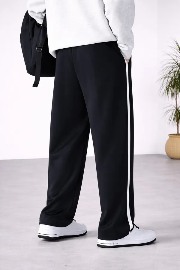Black_Wide_Leg_Track_Pants_For_Men