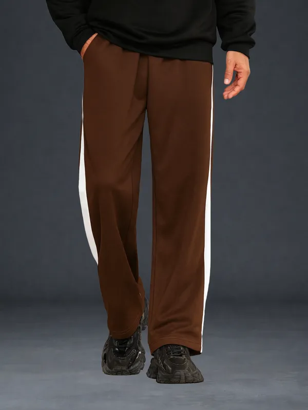 Brown_Regular_Fit_Track_Pants_For_Men