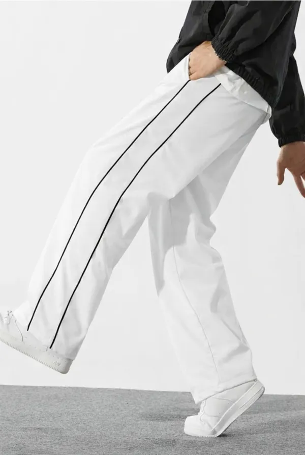 White_Wide_Leg_Track_Pants_For_Women