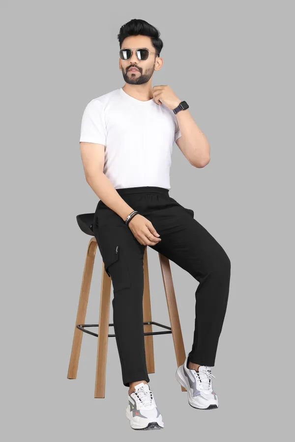 Black_Tapered_Cargo_Pants_For_Men