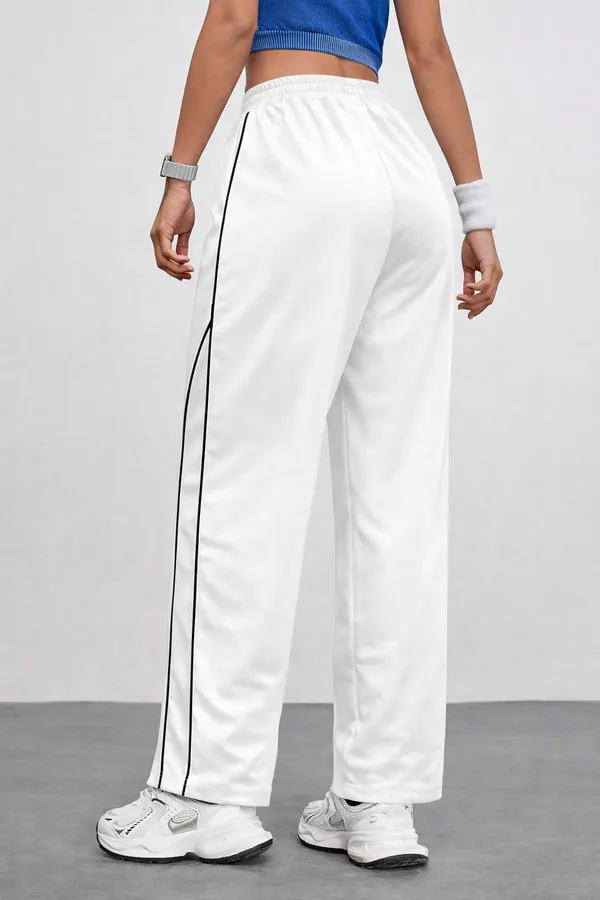 White_Wide_Leg_Track_Pants_For_Women
