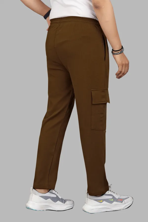 Brown_Casual_Fit_Cargo_Pants_For_Men