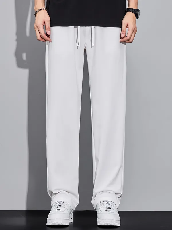White_Straight_Fit_Trousers_For_Men