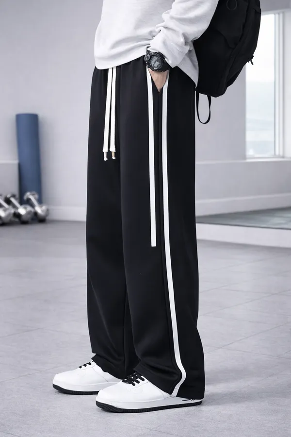 Black_Wide_Leg_Track_Pants_For_Men