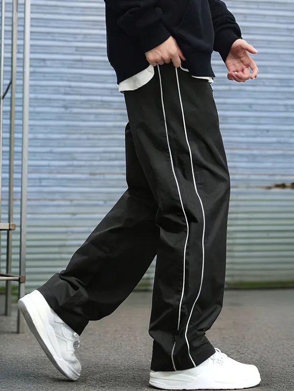 Black_Relaxed_Fit_Track_Pants_For_Men