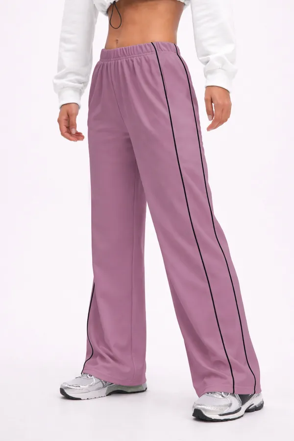 Mauve_Wide_Leg_Track_Pants_For_Women