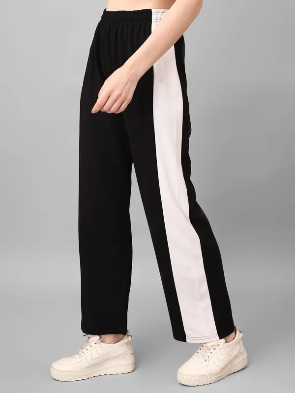 Black_Wide_Leg_Track_Pants_For_Women