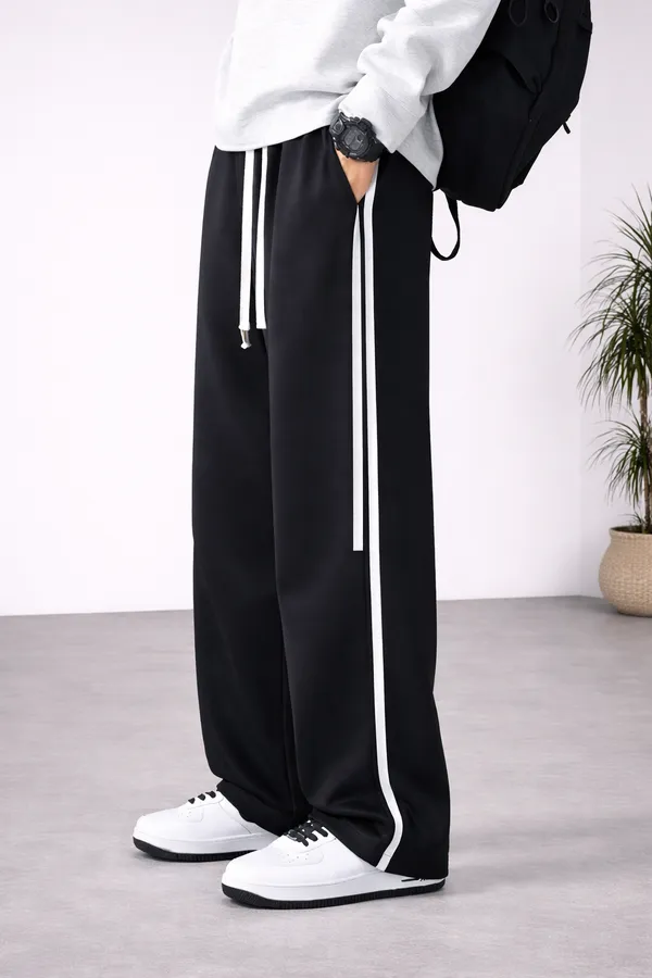 Black_Wide_Leg_Track_Pants_For_Men