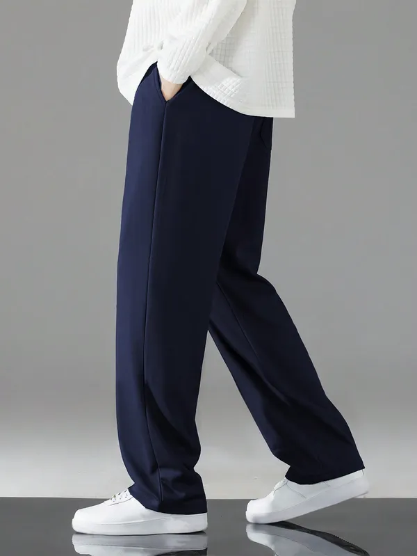 Navy_Relaxed_Fit_Drawstring_Pants_For_Men