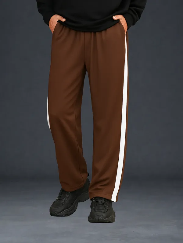 Brown_Regular_Fit_Track_Pants_For_Men