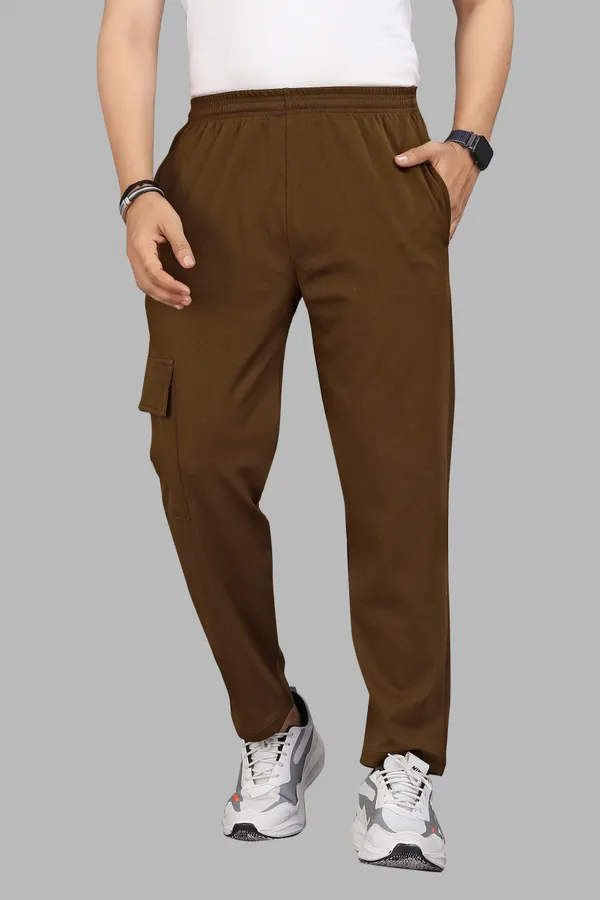 Brown_Casual_Fit_Cargo_Pants_For_Men