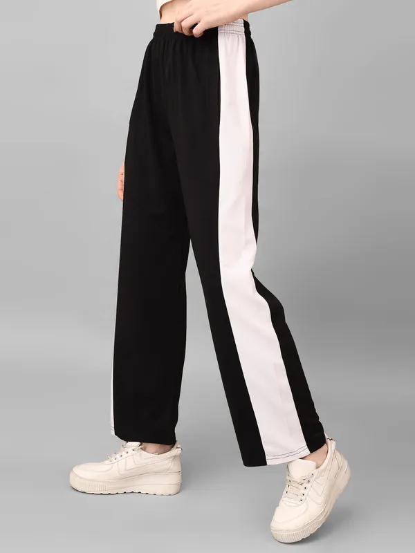 Black_Wide_Leg_Track_Pants_For_Women