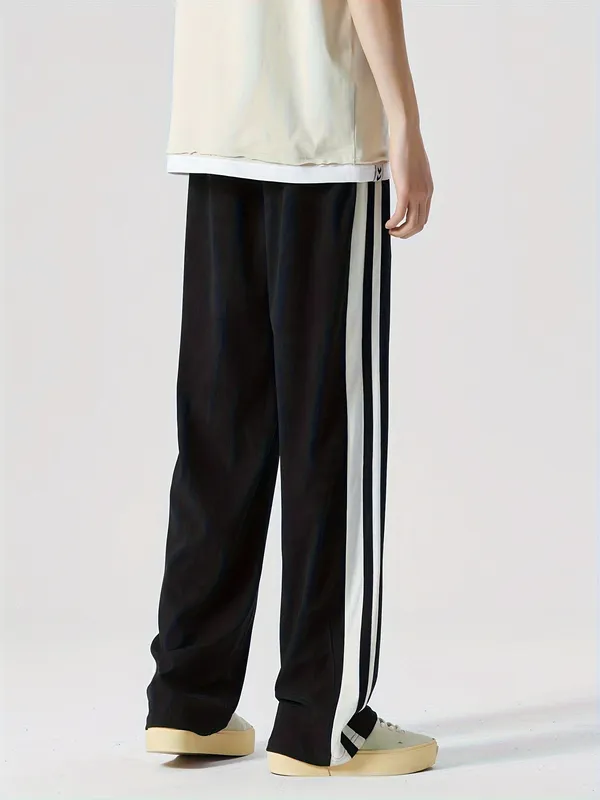 Black_Relaxed_Fit_Track_Pants_For_Men