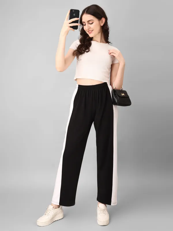 Black_Wide_Leg_Track_Pants_For_Women
