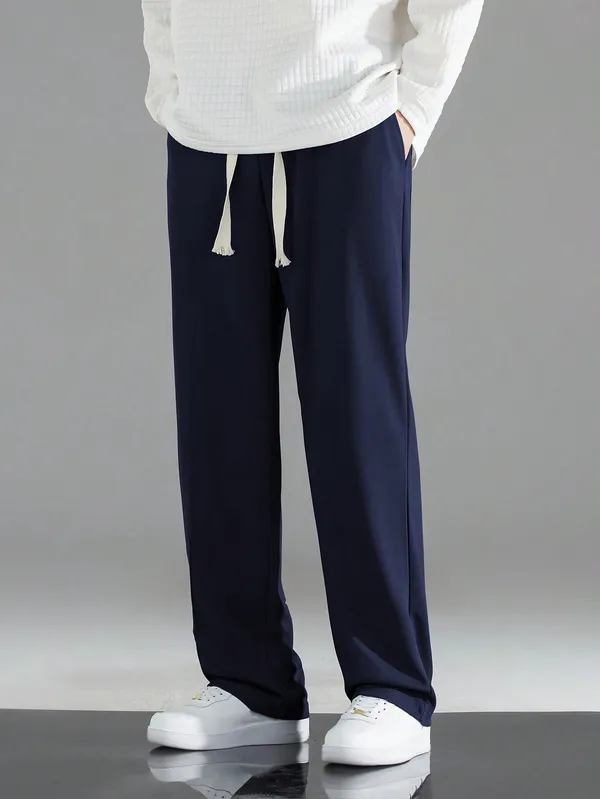 Navy_Relaxed_Fit_Drawstring_Trousers_For_Men