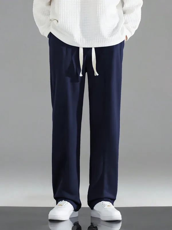 Navy_Relaxed_Fit_Drawstring_Trousers_For_Men