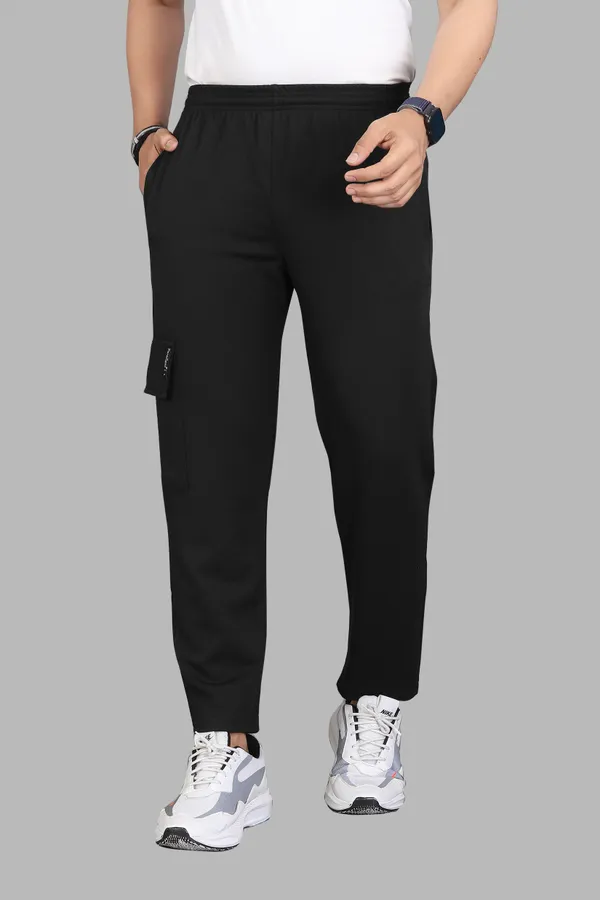 Black_Tapered_Cargo_Pants_For_Men
