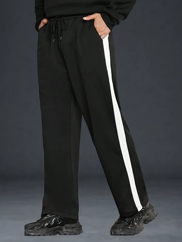 Black_Relaxed_Fit_Track_Pants_For_Men