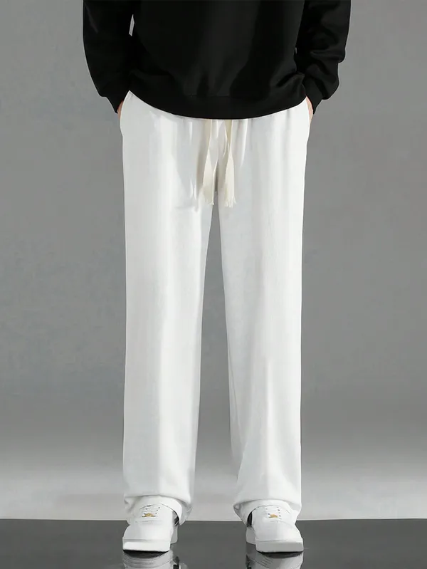 White_Relaxed_Fit_Trousers_For_Men