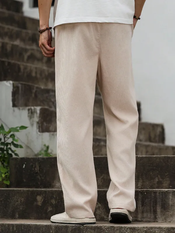 Beige_Textured_Relaxed_Fit_Trousers_For_Men