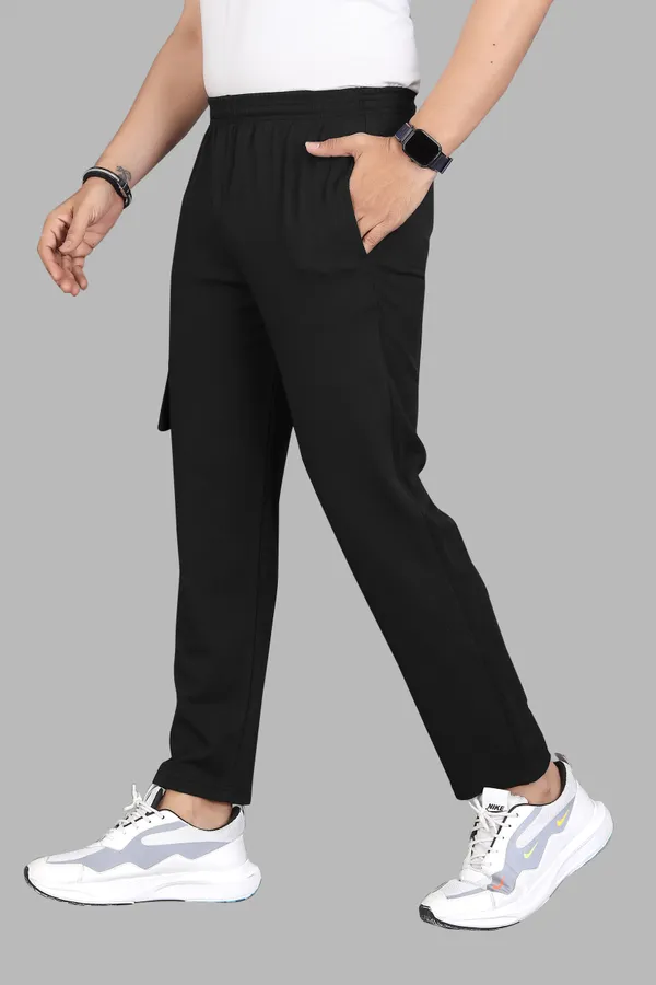 Black_Tapered_Cargo_Pants_For_Men