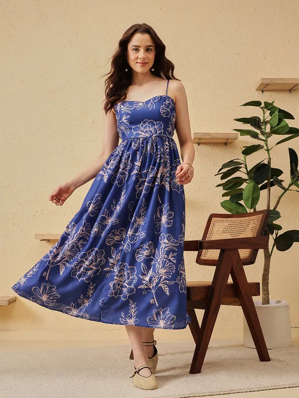 Blue_Floral_Print_Strappy_Midi_Dress_for_Women