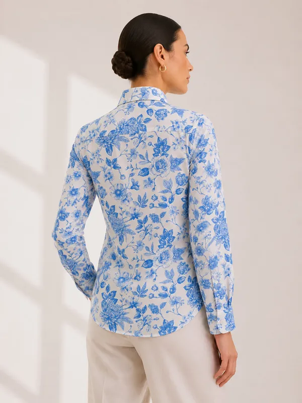 Blue_Floral_Print_Regular_Fit_Shirt_for_Women