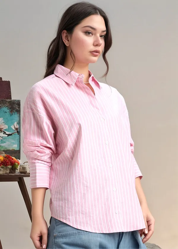 Pink_Striped_Relaxed_Fit_Shirt_for_Women