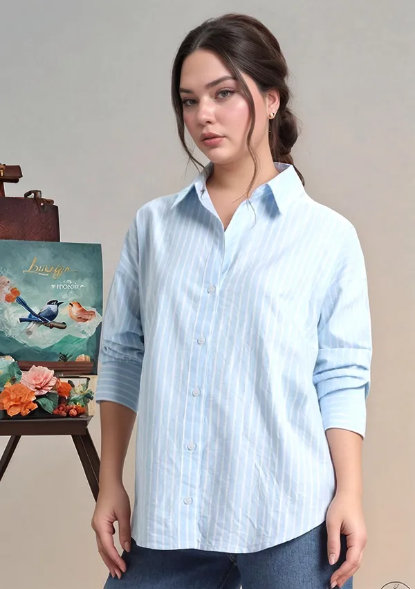 Light_Blue_Striped_Relaxed_Fit_Shirt_for_Women