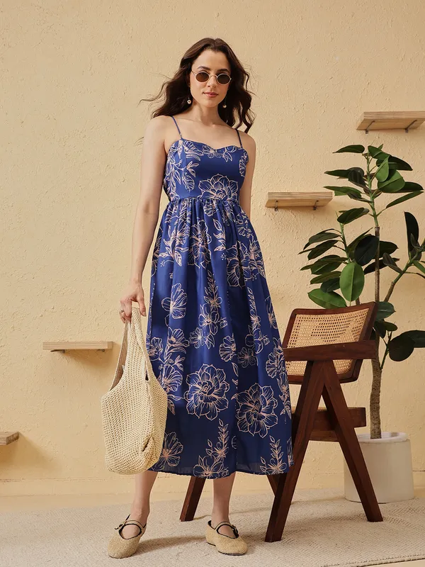 Blue_Floral_Print_Strappy_Midi_Dress_for_Women
