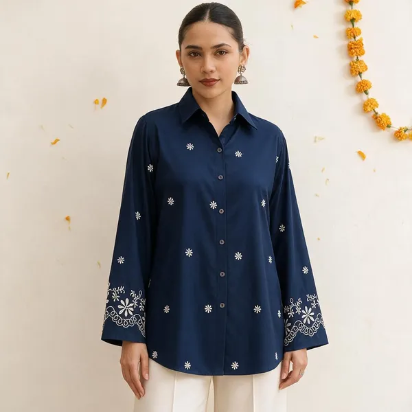 Navy_Blue_Embroidered_Relaxed_Fit_Kurta_for_Women