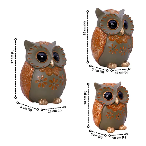 Handcrafted_Brown_Green_Owl_Figurine_Set_With_Three_Different_Sizes