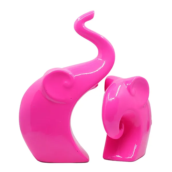 Charming_Elephant_Showpiece_For_Home_Decor_Pink_9_Inch