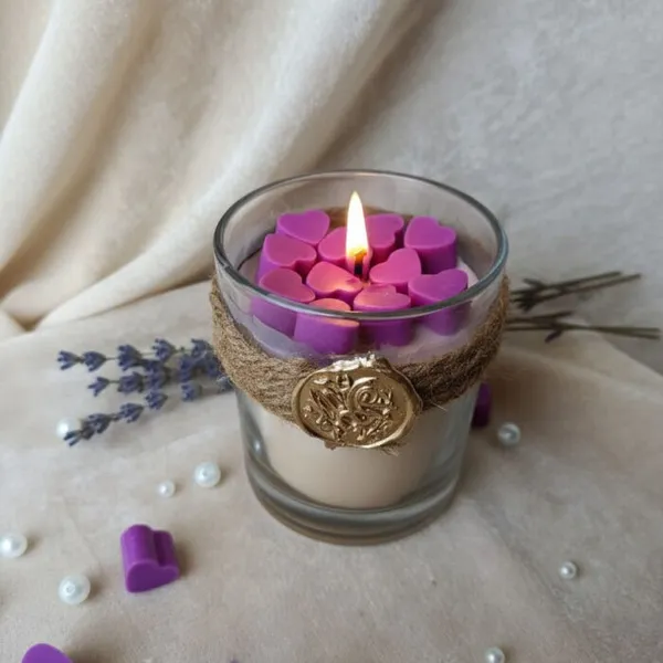 Purple_Heart_Rose_Aroma_Scented_Candle_With_Gold_Seal_Stamp_Candle