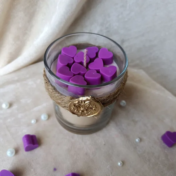 Purple_Heart_Rose_Aroma_Scented_Candle_With_Gold_Seal_Stamp_Candle