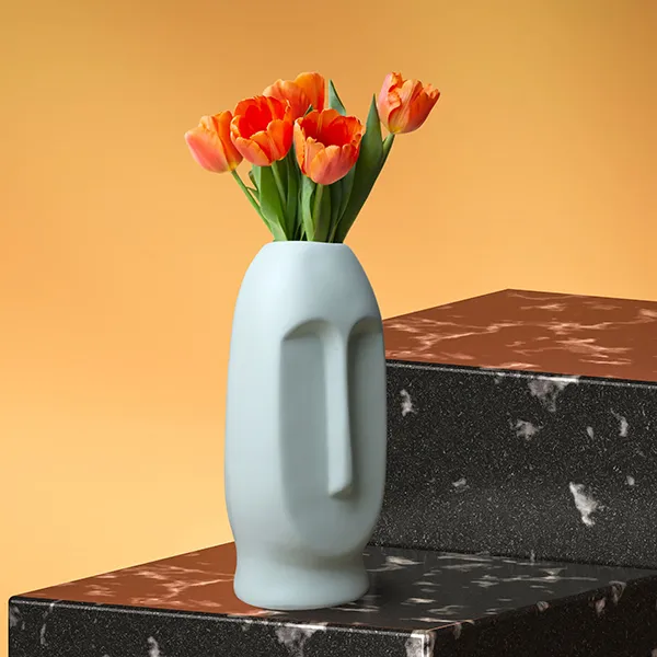 Human_Face_Flower_Vases_For_Home_Decor_Light_Green_Polyresin_9_5_Inch