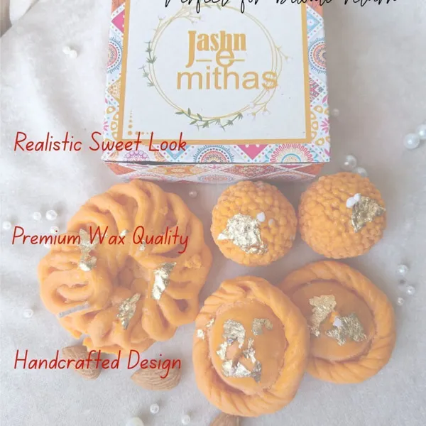 Mithai_Candle_Set_Laddoo_Balushahi_Imarti_Without_Aroma_Candle