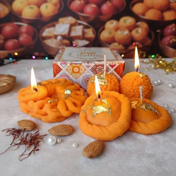 Mithai_Candle_Set_Laddoo_Balushahi_Imarti_Without_Aroma_Candle
