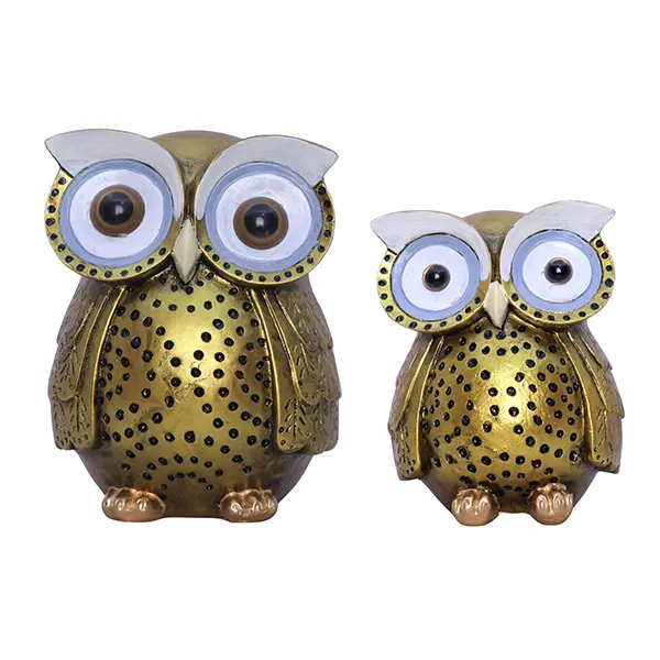 Handcrafted_Owl_Figurine_Set_Decorative_Showpiece_With_Two_Different_Sizes_Large_13cm_H_X_9cm_L_X_9cm_D_Small_10cm_H_X_7cm_L_X_7cm_D