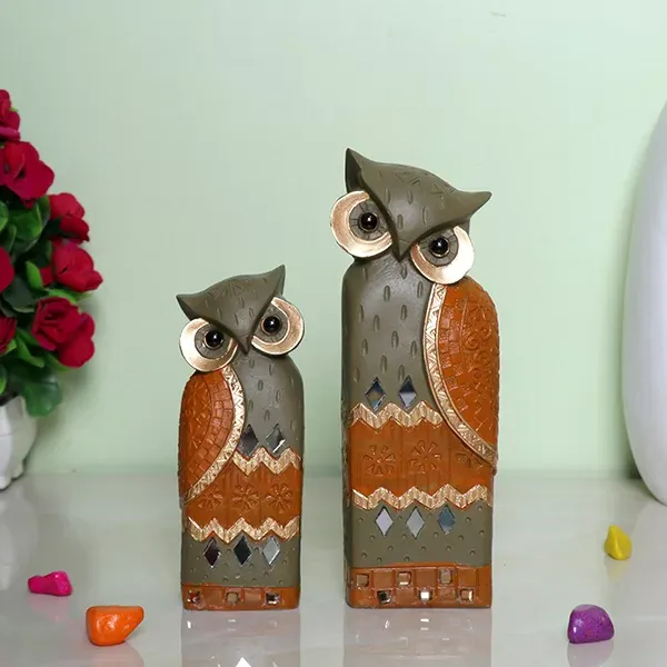 Handcrafted_Owl_Figurine_Set_Decorative_Showpiece_With_Two_Different_Sizes
