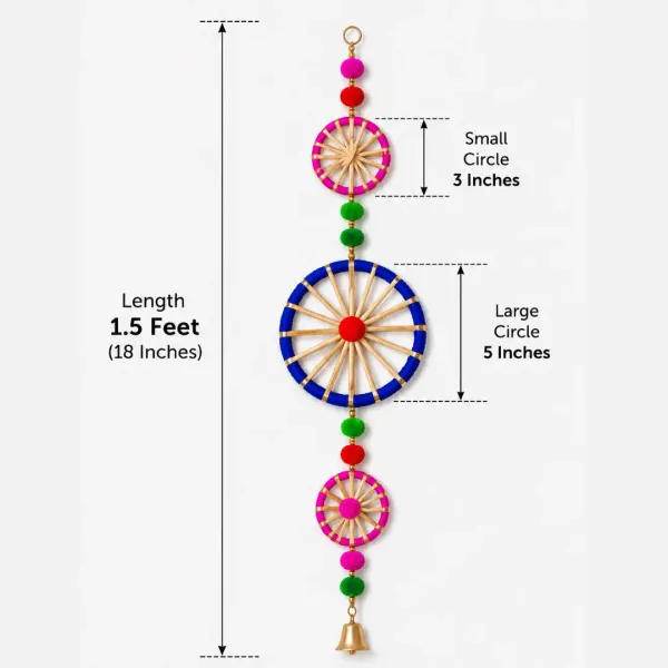 Handmade_Wheel_Design_Wall_Hanging_Toran_1_5_Feet_Set_Of_5