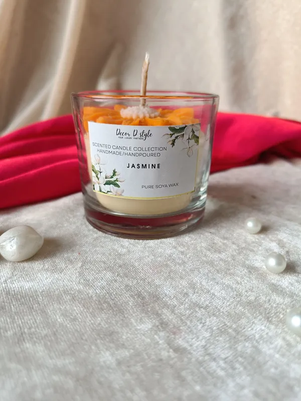 Daisy_Flower_Orange_Candle_Jasmine_Scent_Candle