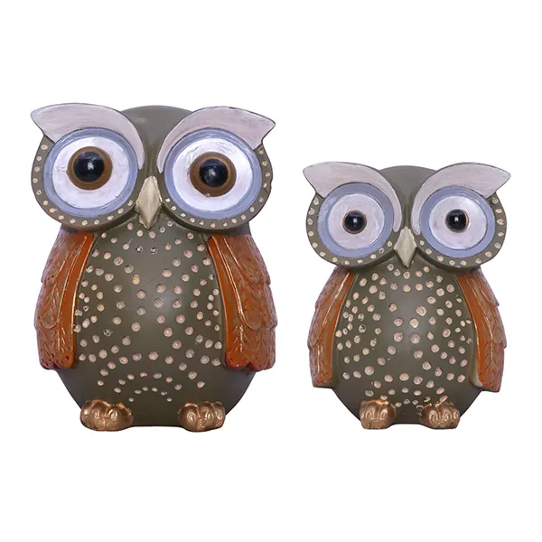 Handcrafted_Owl_Figurine_Set_Decorative_Showpiece_With_Two_Different_Sizes_Large_13cm_H_X_9cm_L_X_9cm_D_Small_10cm_H_X_7cm_L_X_7cm_D