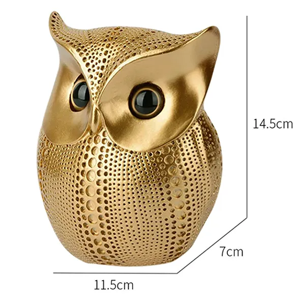 Antique_Owl_Showpiece_For_Home_Decor_Golden_Polyresin_6_Inch