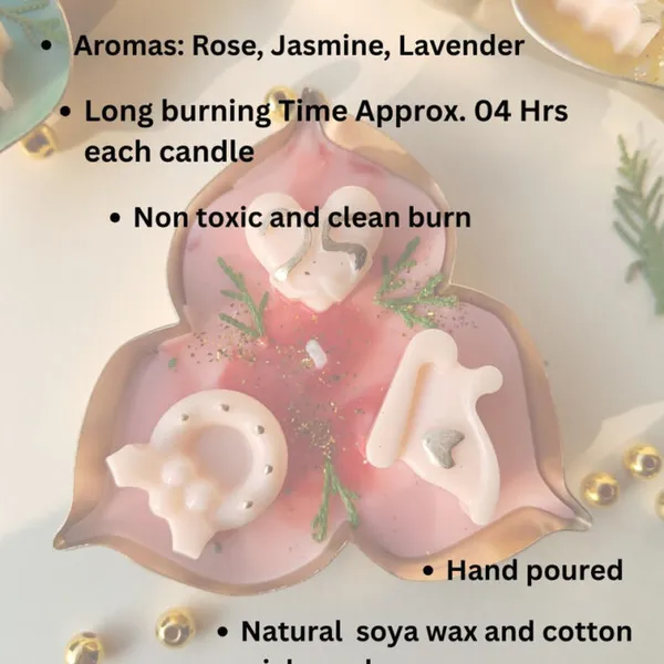 Urli_With_3_Petals_Premium_Aroma_Rose_Jasmine_Lavender_Colour_Combo_Candle