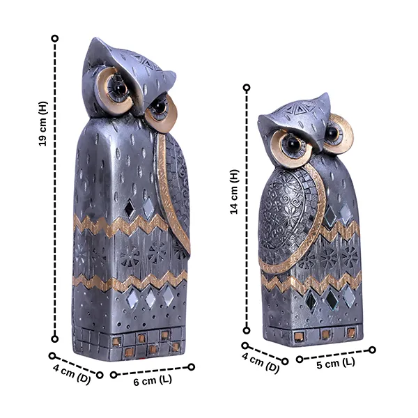 Decorative_Golden_Owl_Figurine_Set_Handcrafted_Showpiece_Large_19cm_H_X_6cm_L_X_4cm_D_Small_14cm_H_X_5cm_L_X_4cm_D