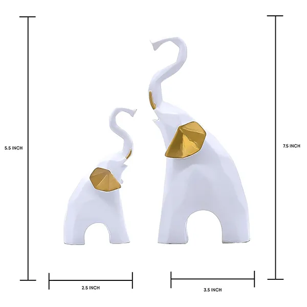 Elephant_Showpiece_For_Home_Decor_Set_Of_2_White_Polyresin_7_5_Inch